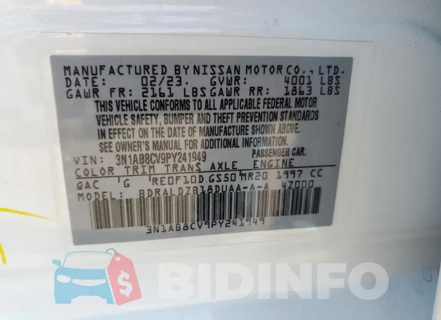 3N1AB8CV9PY241949 Photo# 12