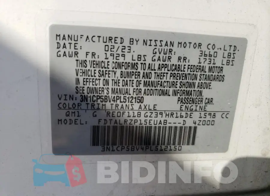 3N1CP5BV4PL512150 Photo# 13