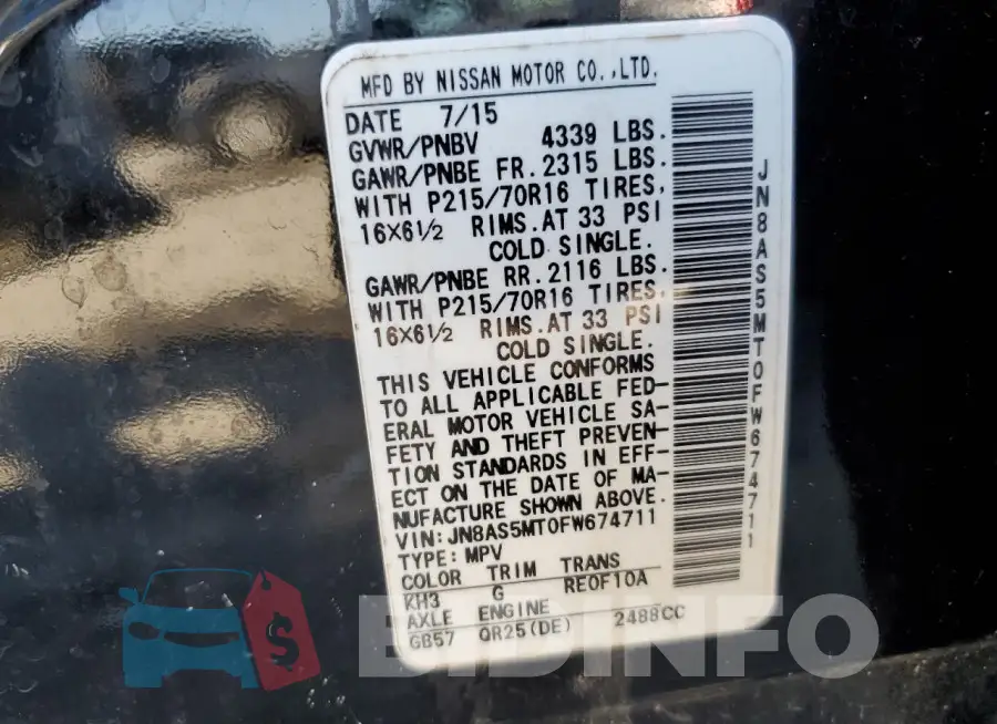 JN8AS5MT0FW674711 Photo# 12