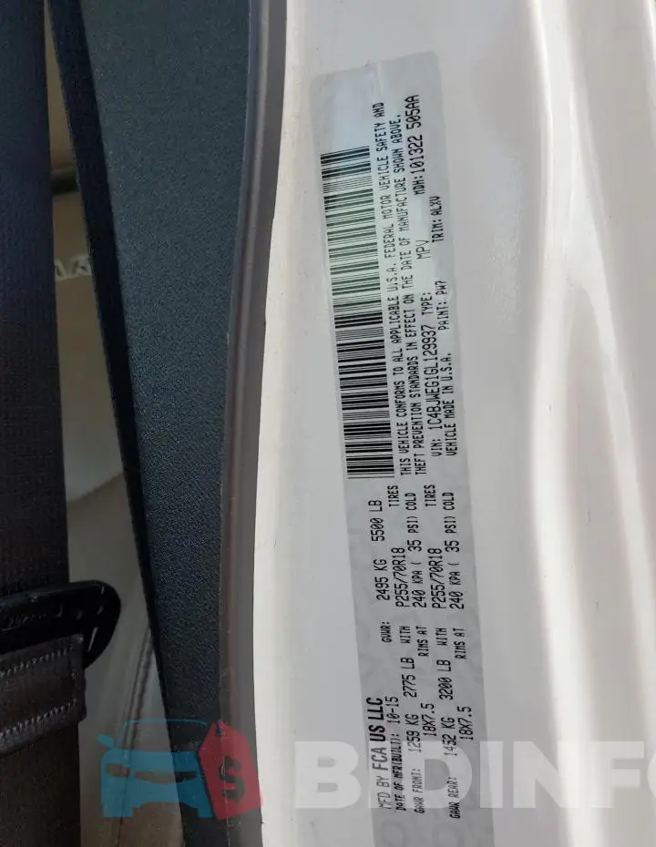 1C4BJWEG1GL129937 Photo# 12