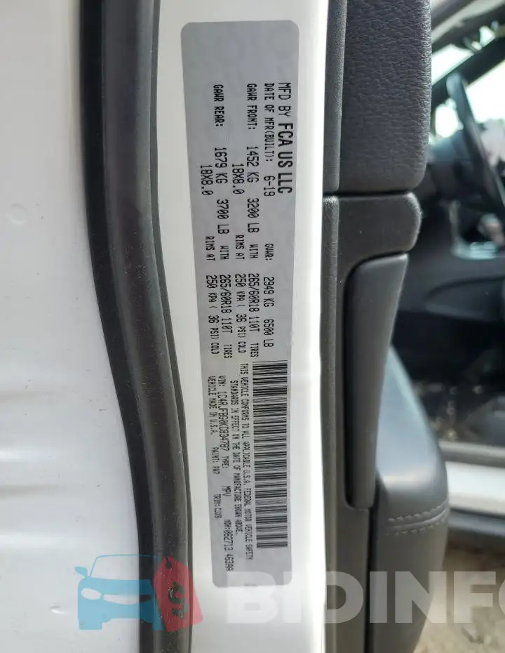 1C4RJFBG0KC834787 Photo# 14
