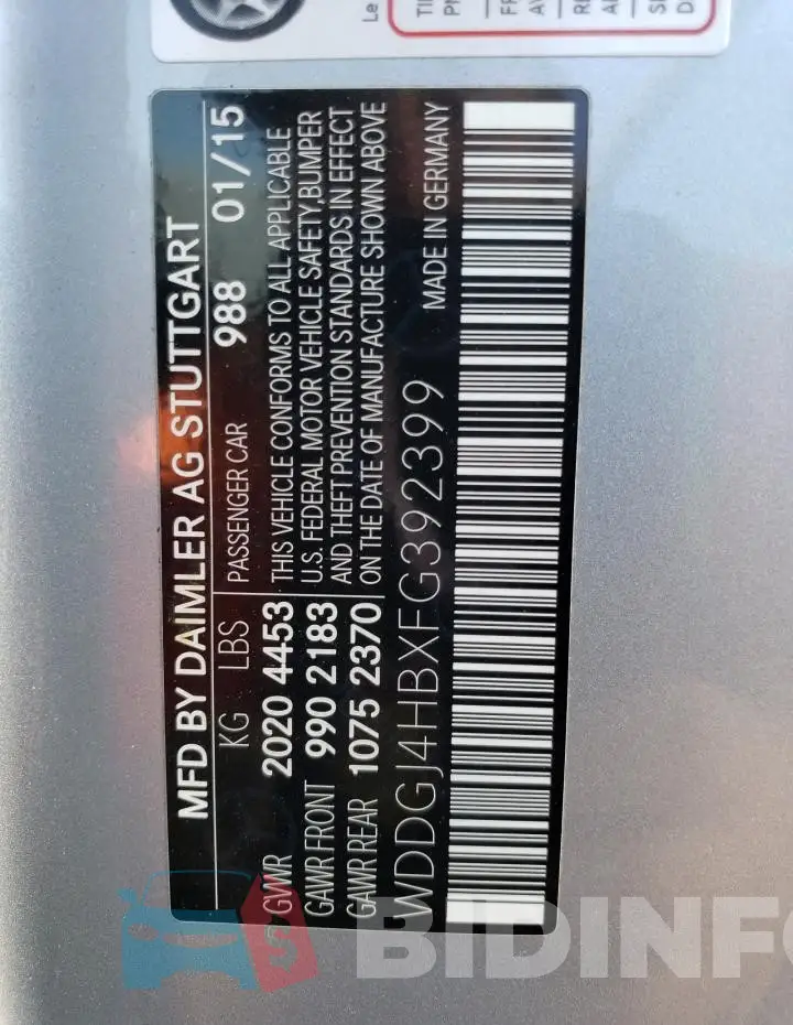 WDDGJ4HBXFG392399 Photo# 12