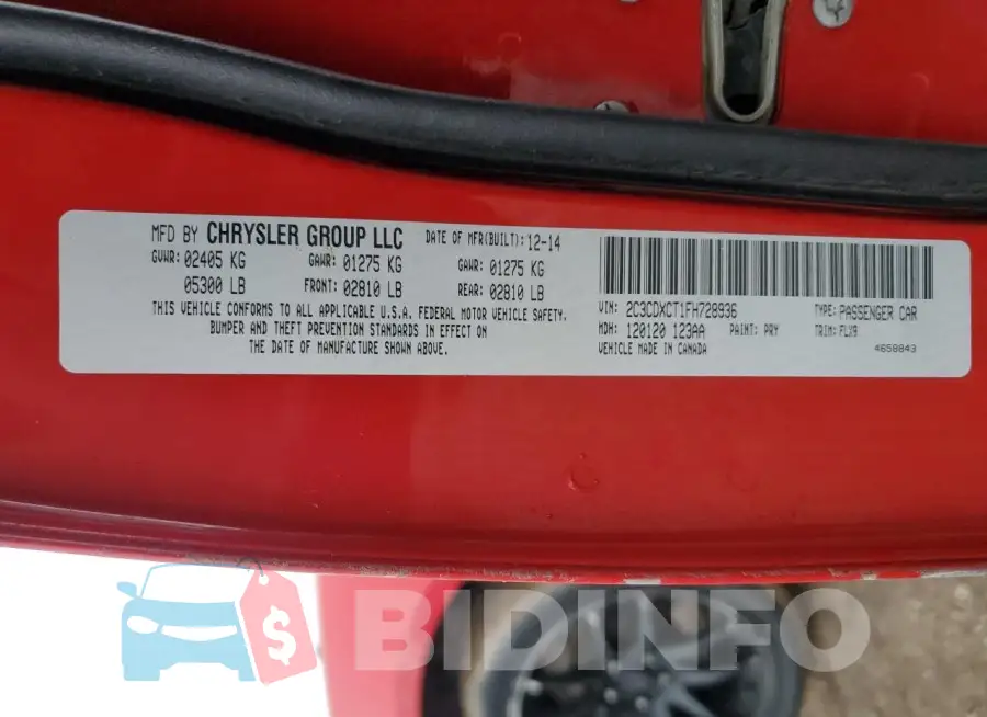 2C3CDXCT1FH728936 Photo# 12