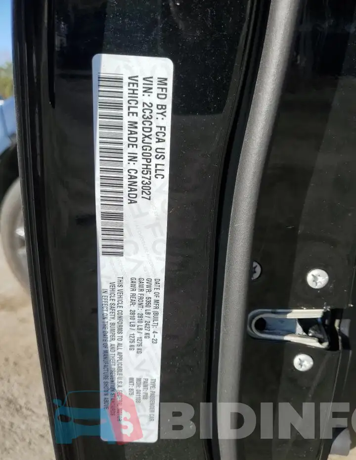 2C3CDXJG0PH573027 Photo# 13