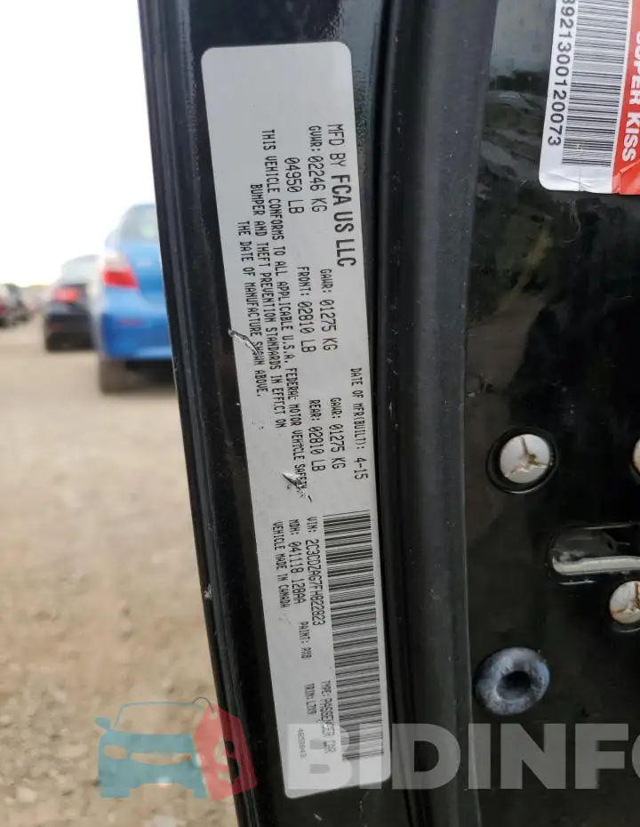 2C3CDZAG7FH822823 Photo# 13