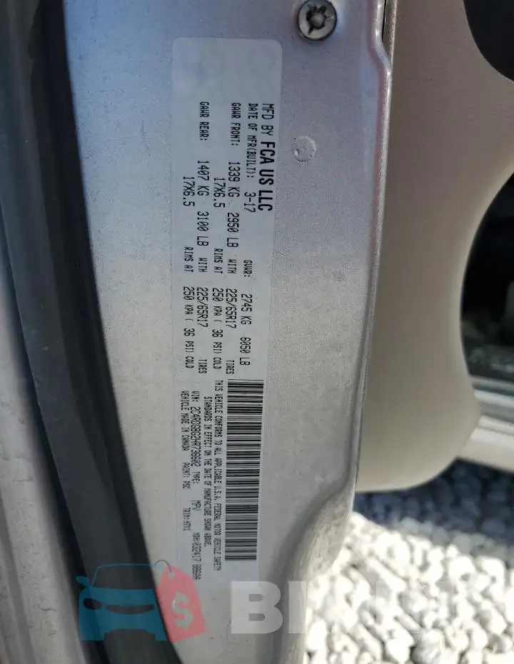 2C4RDGBG2HR736602 Photo# 14