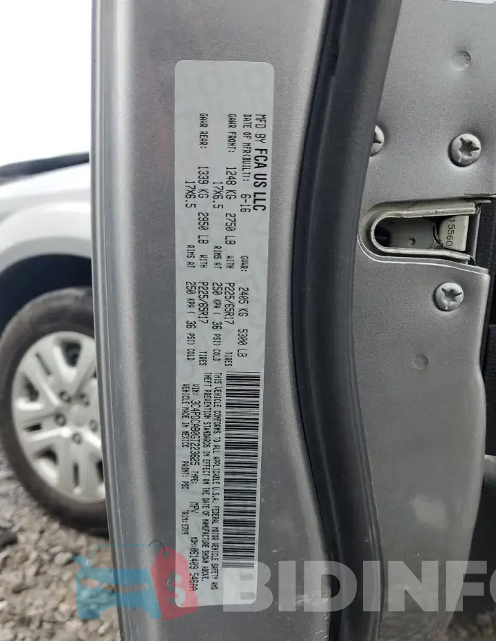 3C4PDCAB0GT223625 Photo# 13