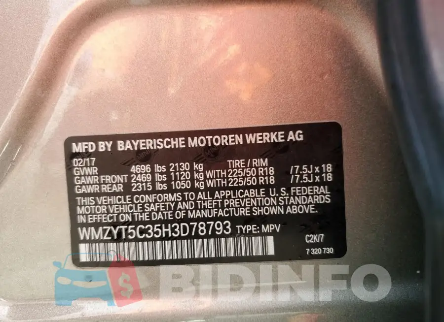WMZYT5C35H3D78793 Photo# 14