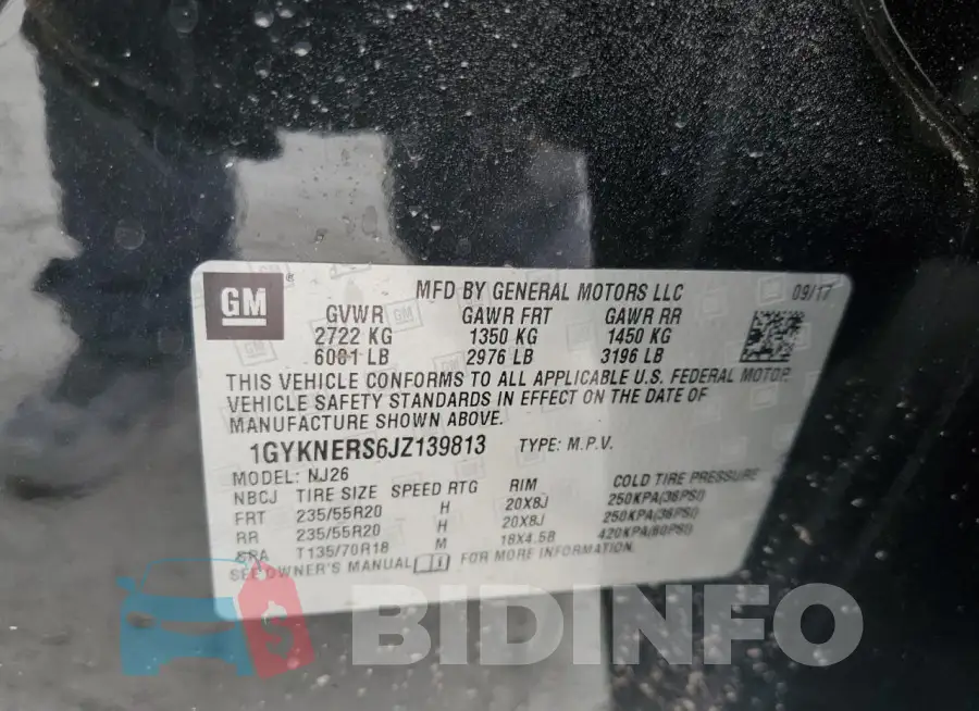1GYKNERS6JZ139813 Photo# 14