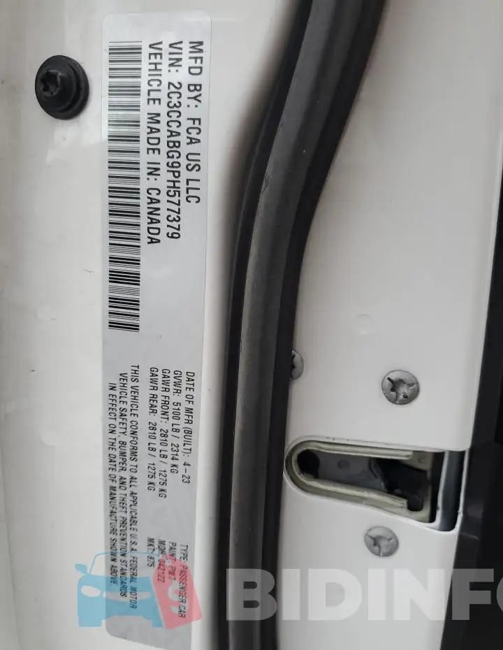2C3CCABG9PH577379 Photo# 13