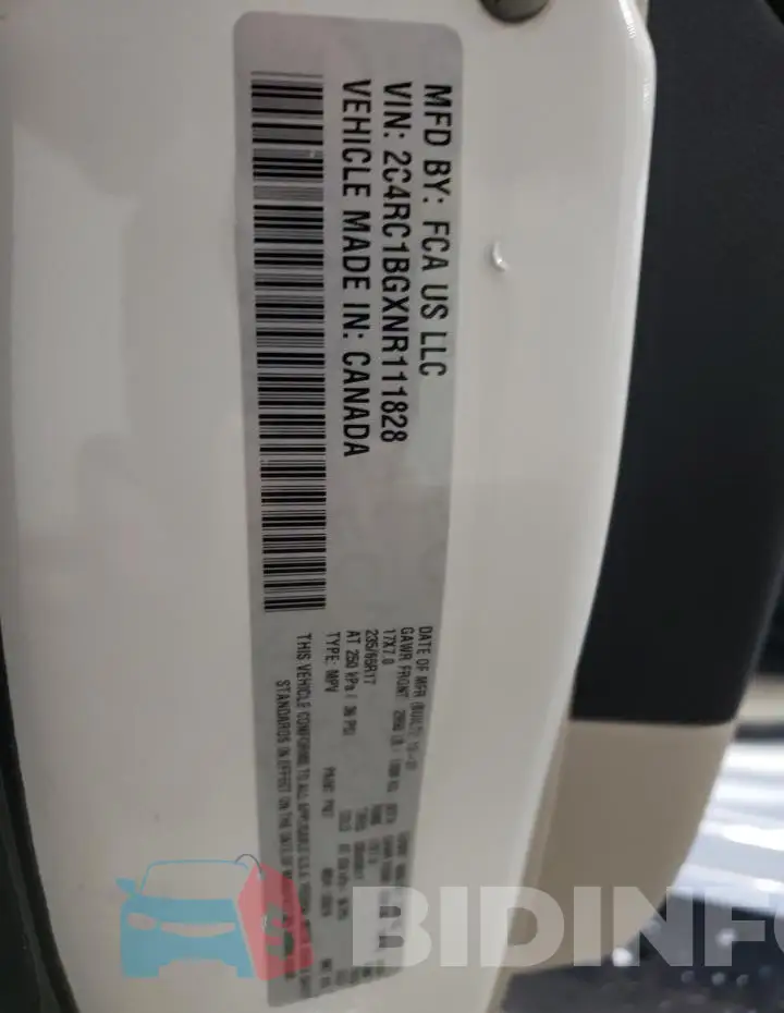 2C4RC1BGXNR111828 Photo# 13