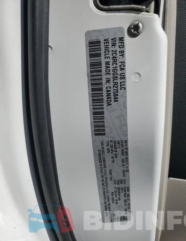 2C4RC1GG8LR275844 Photo# 14
