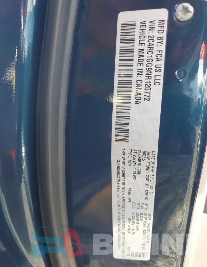 2C4RC1GG9NR120772 Photo# 14