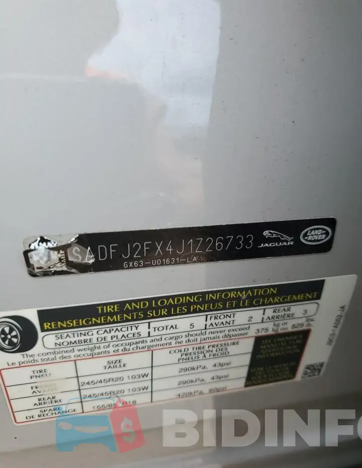 SADFJ2FX4J1Z26733 Photo# 14