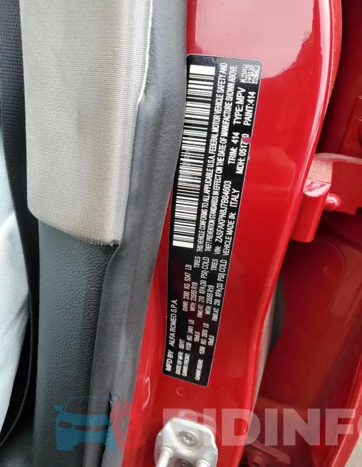 ZASFAKPN8J7B64603 Photo# 13
