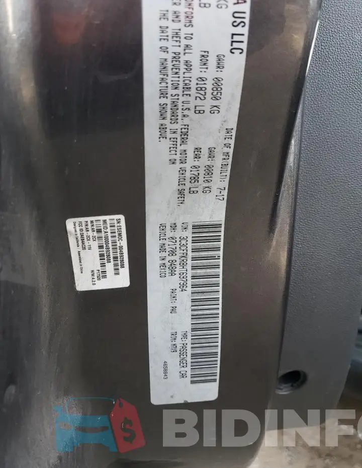 3C3CFFKR8HT697964 Photo# 12