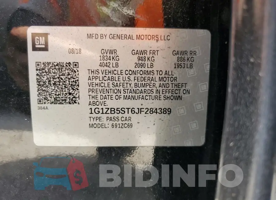 1G1ZB5ST6JF284389 Photo# 12