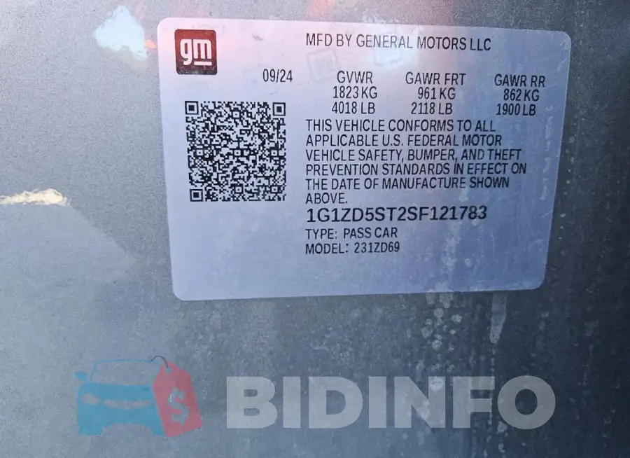 1G1ZD5ST2SF121783 Photo# 12