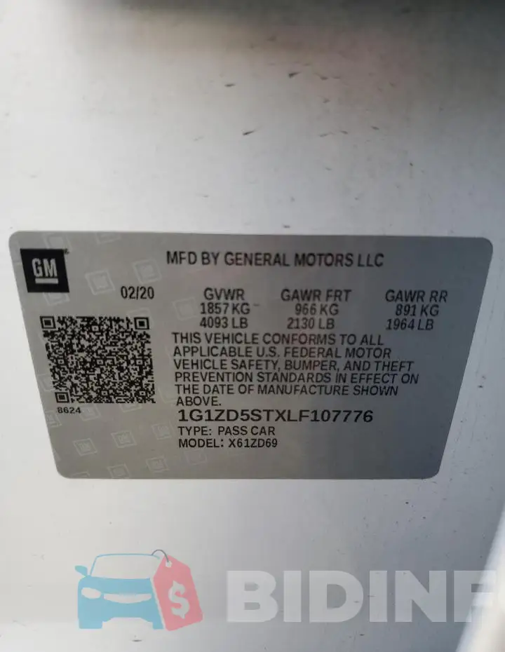 1G1ZD5STXLF107776 Photo# 12