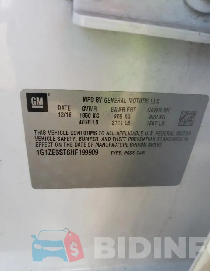 1G1ZE5ST6HF199909 Photo# 12