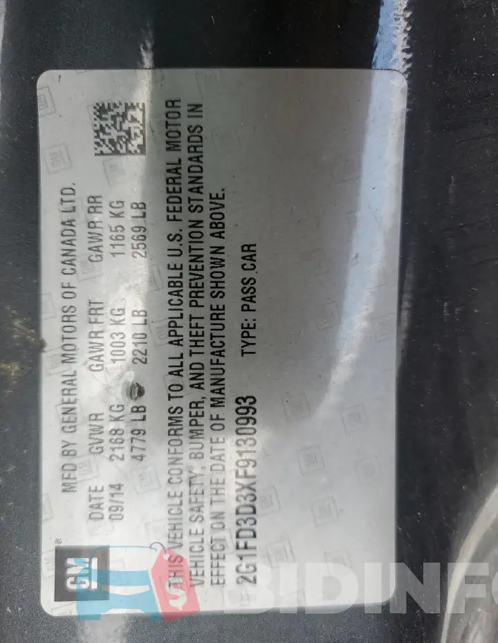 2G1FD3D3XF9130993 Photo# 12