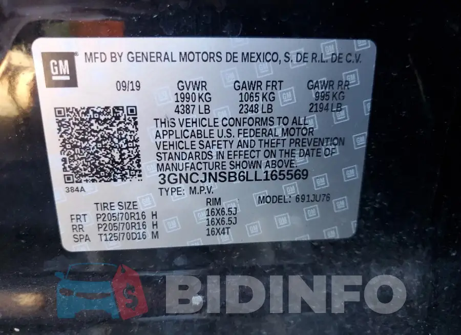 3GNCJNSB6LL165569 Photo# 13