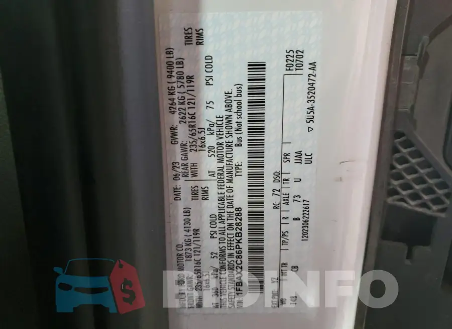 1FBAX2C86PKB28288 Photo# 13