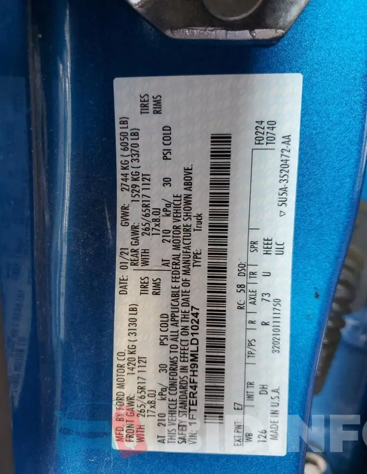 1FTER4FH9MLD10247 Photo# 13