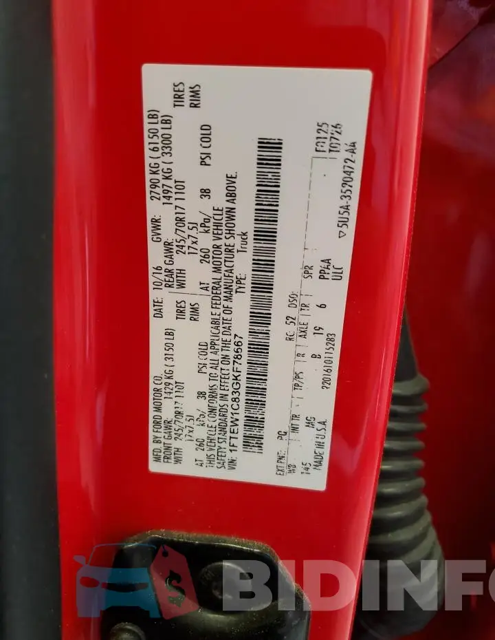 1FTEW1C83GKF78667 Photo# 12