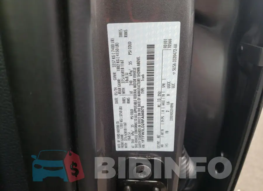 1FTFW3LD2RFA96975 Photo# 12