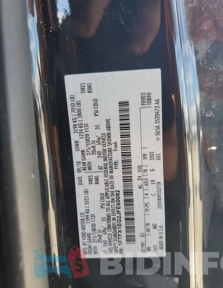 1FTFX1EG2JFE60082 Photo# 13
