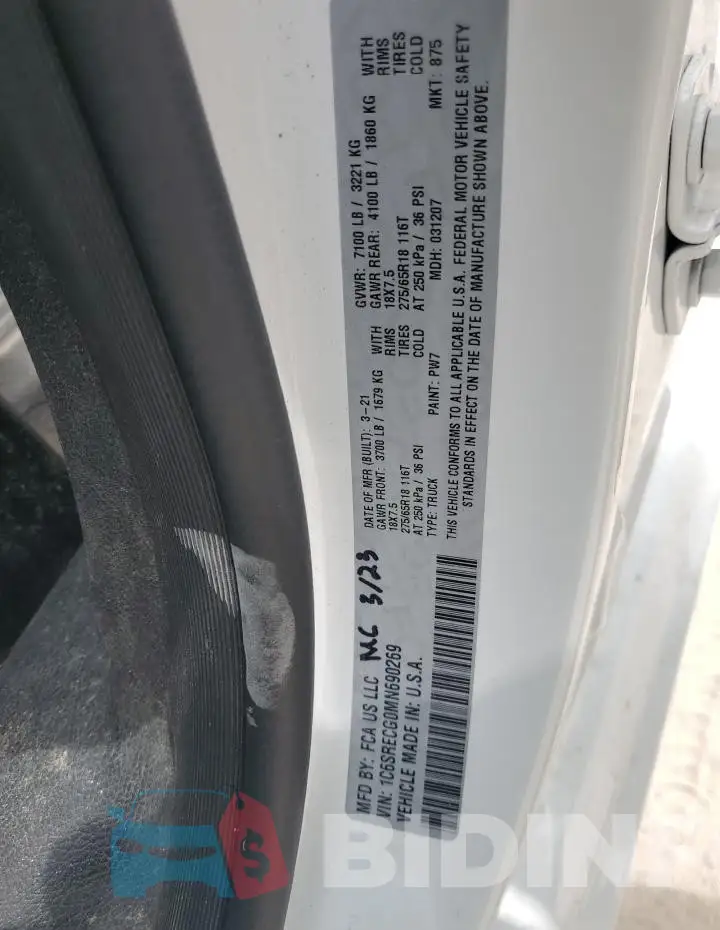 1C6SRECG0MN690269 Photo# 12