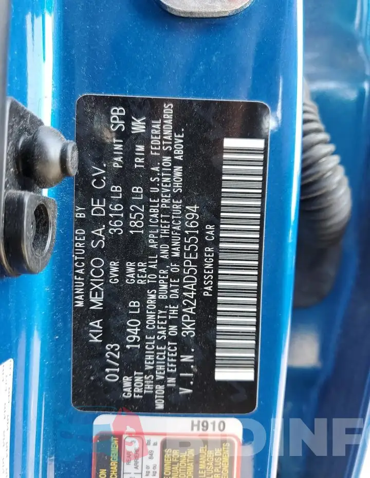 3KPA24AD5PE551694 Photo# 12
