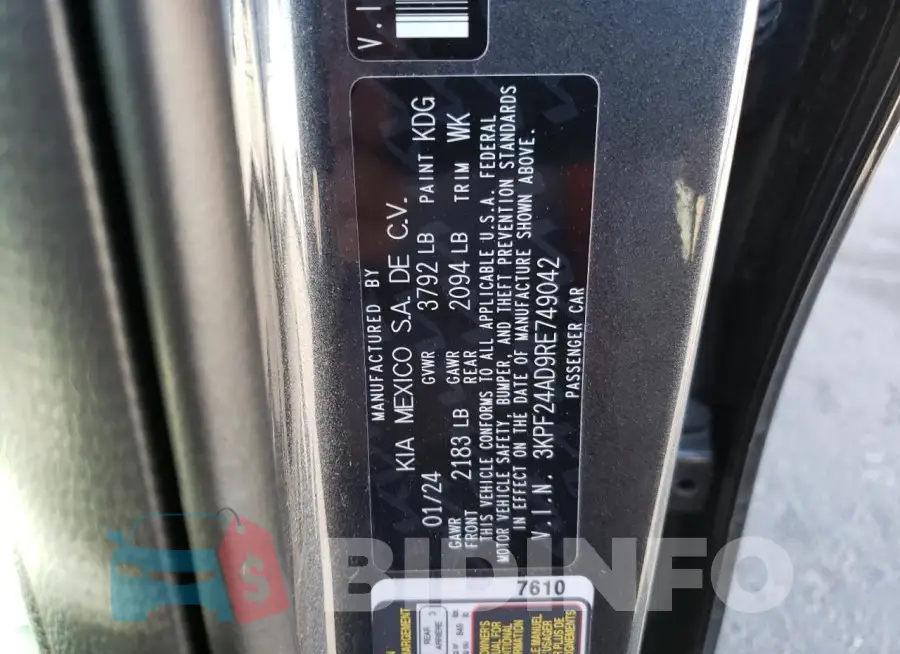 3KPF24AD9RE749042 Photo# 13