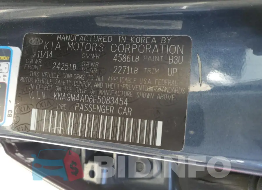 KNAGM4AD6F5083454 Photo# 12