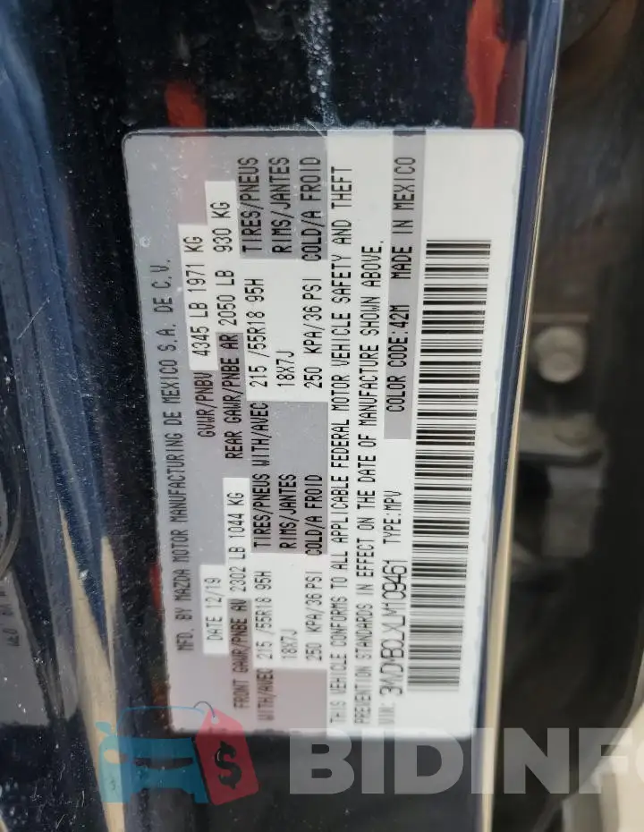 3MVDMBCLXLM109461 Photo# 13