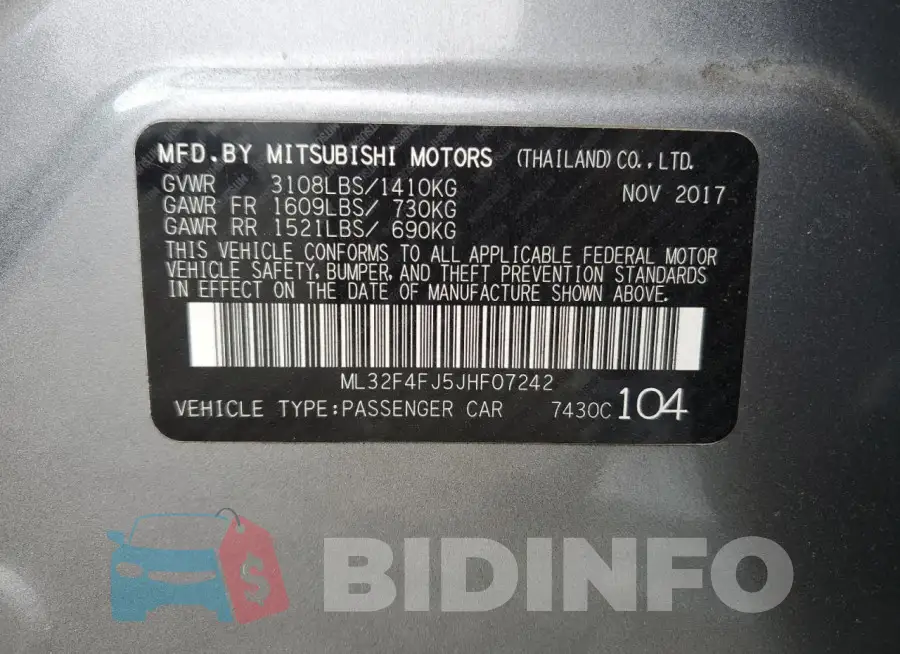ML32F4FJ5JHF07242 Photo# 12