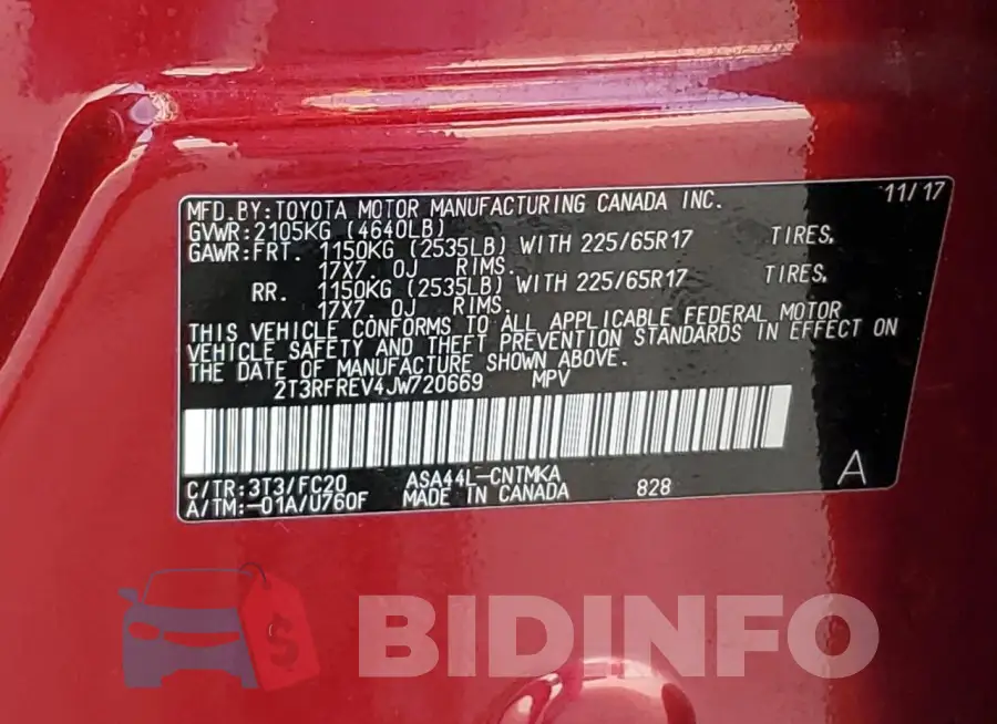 2T3RFREV4JW720669 Photo# 13