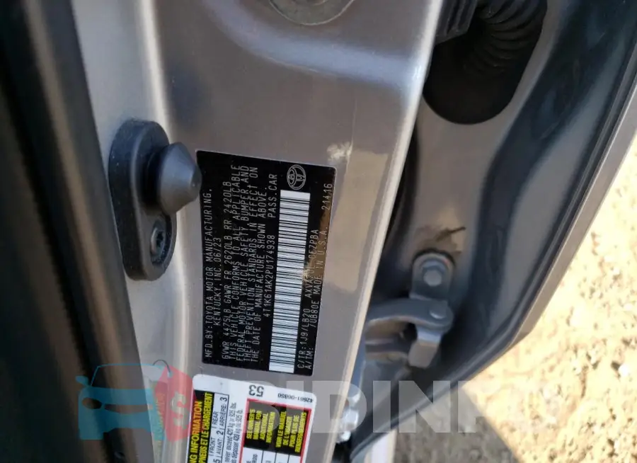 4T1K61AK2PU174938 Photo# 13