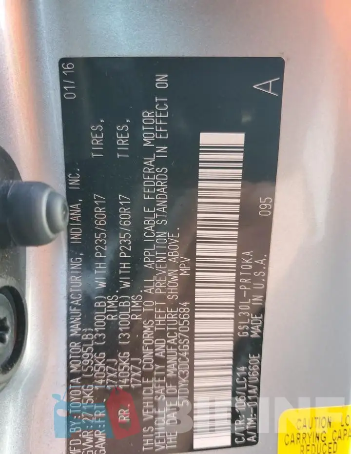 5TDYK3DC4GS705684 Photo# 14