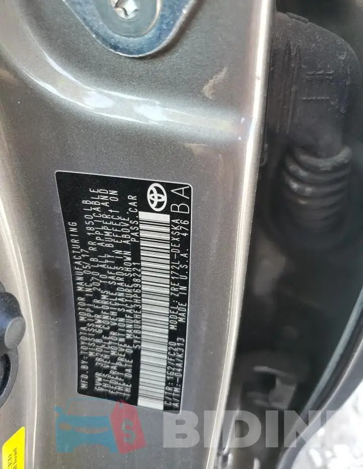 5YFBURHE3HP698221 Photo# 13