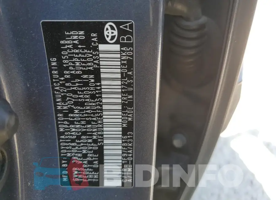 5YFBURHE5FP251144 Photo# 12