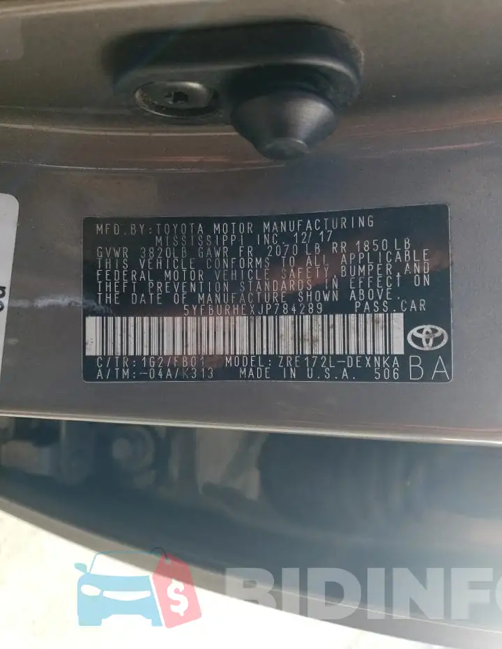 5YFBURHEXJP784289 Photo# 13