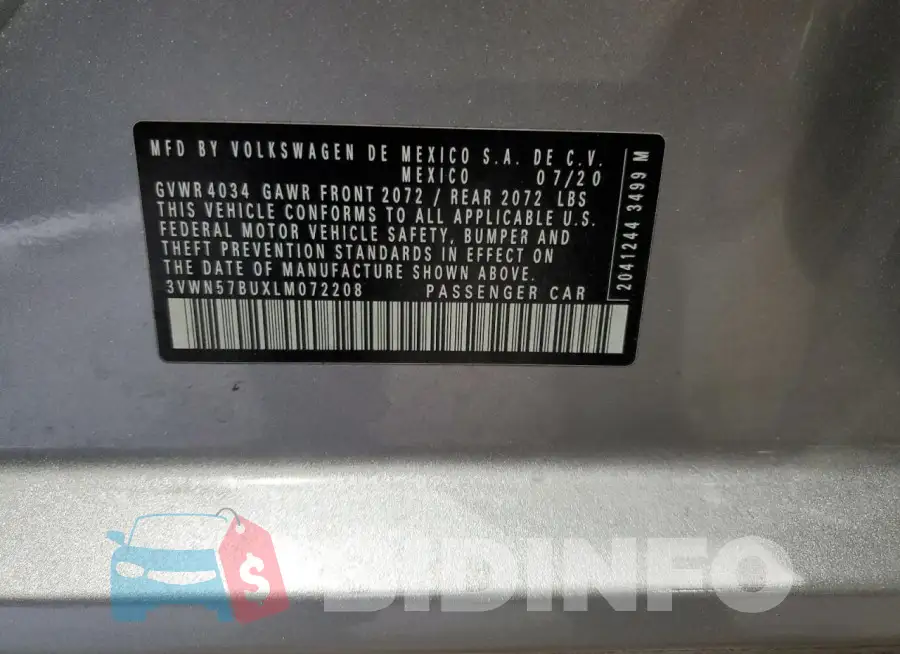 3VWN57BUXLM072208 Photo# 12