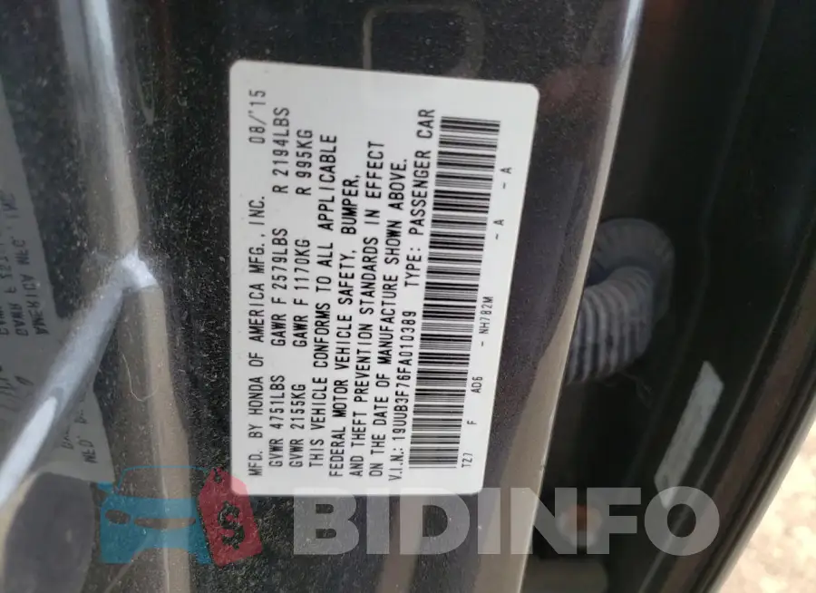 19UUB3F76FA010389 Photo# 12