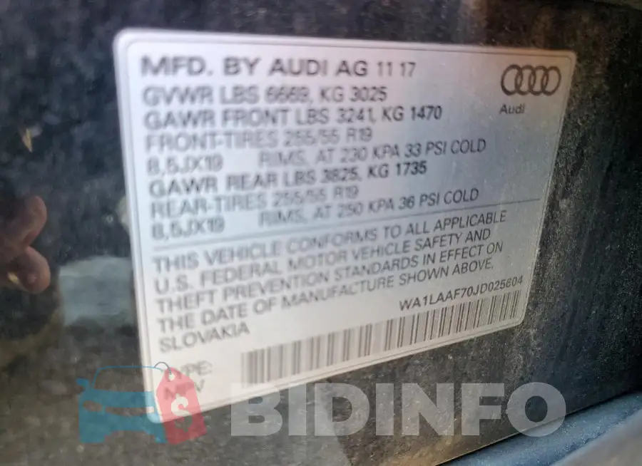 WA1LAAF70JD025604 Photo# 13