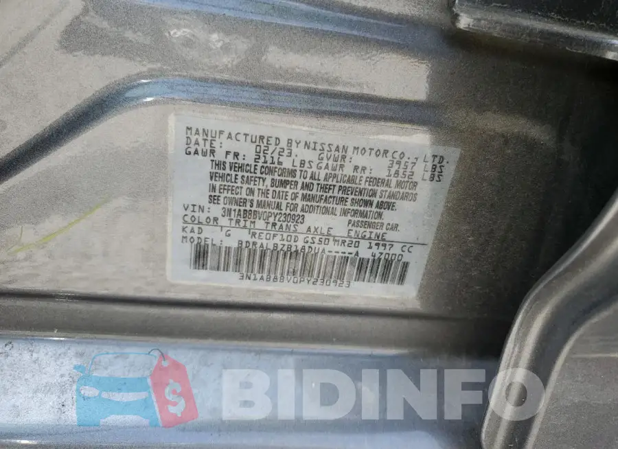 3N1AB8BV0PY230923 Photo# 12