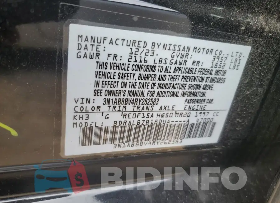 3N1AB8BV4RY262583 Photo# 13
