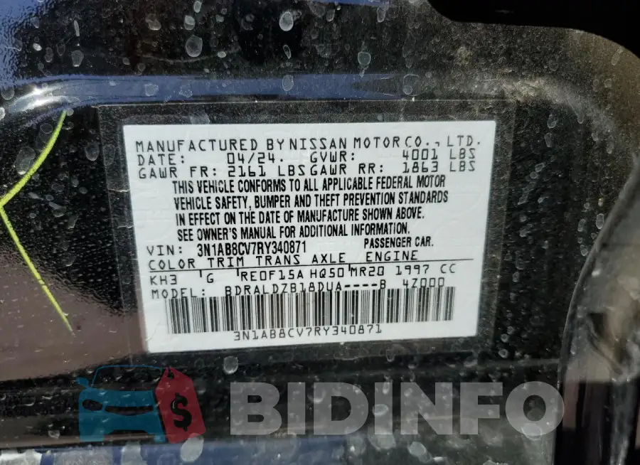 3N1AB8CV7RY340871 Photo# 13