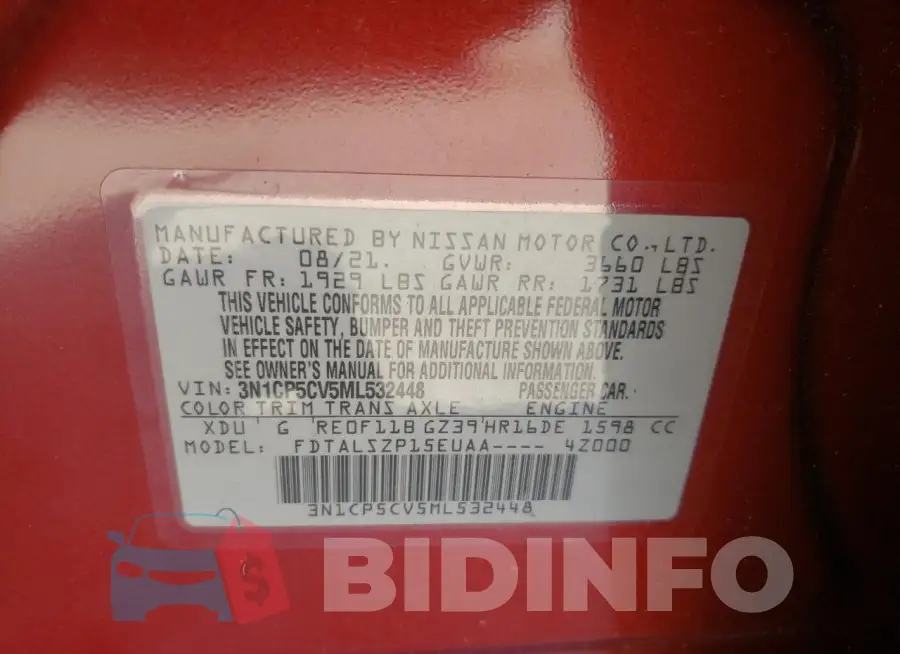 3N1CP5CV5ML532448 Photo# 13